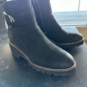 Darleen Waterproof Bootie, black nubuck color